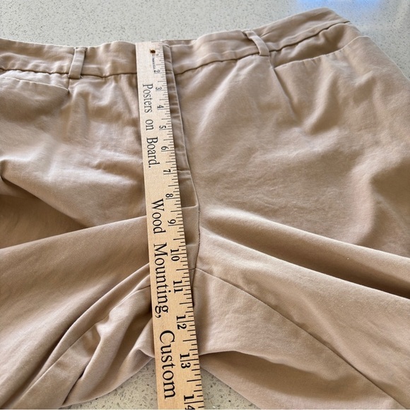 Talbots Size 12 Curvy Capri Stretch Khaki Chinos Cropped Pant Classic Preppy - Picture 7 of 14